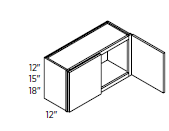 Wall Cabinet 33"W 15"H