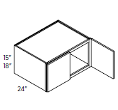 Wall Cabinet 33"W 18"H 24"D