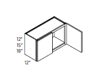 Wall Cabinet 36"W 15"H