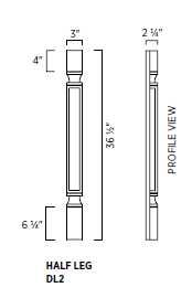 Half Decorative Leg 2