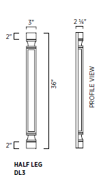 Half Decorative Leg 3