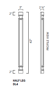 Half Decorative Leg 4