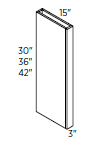 Wall Boxed Column 3"W 36"H