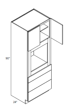 Oven Cabinet 33"W 90"H