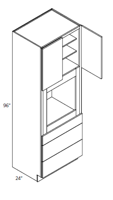 Oven Cabinet 33"W 96"H