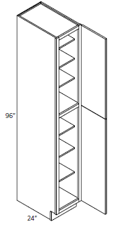Pantry Cabinet 15"W 96"H