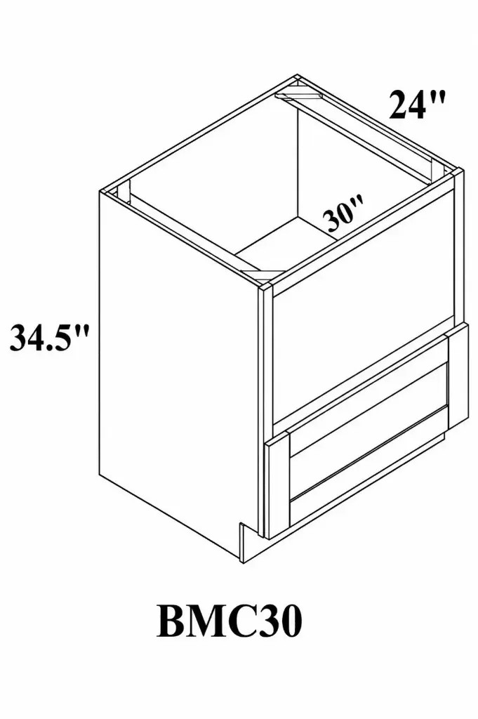 Base Microwave Cabinet