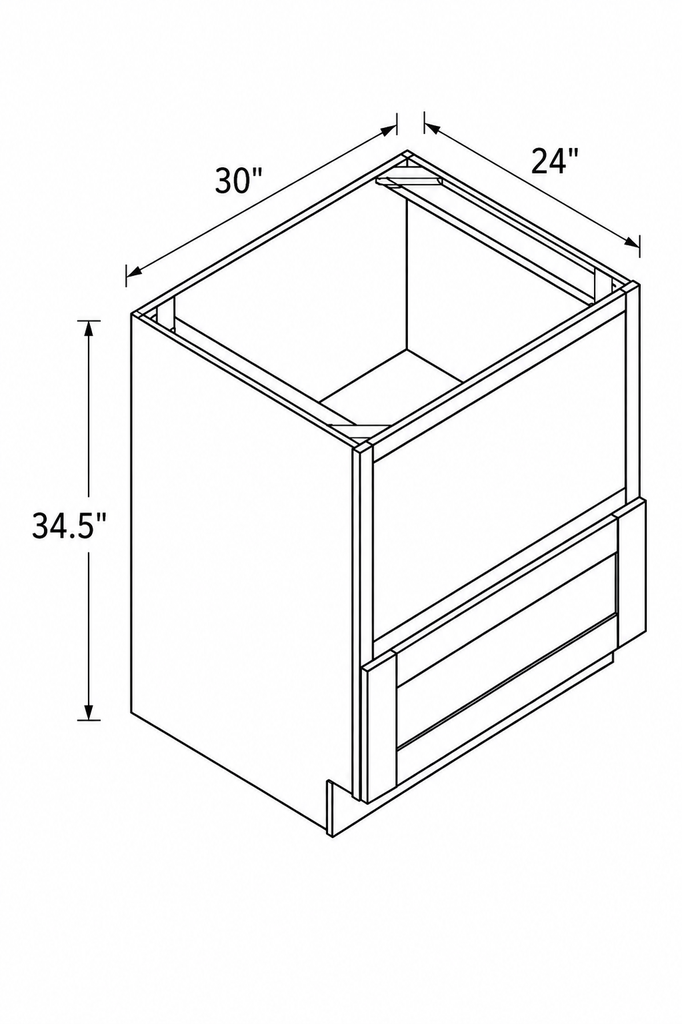Base Microwave Cabinet