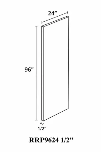 [SW_RRP2496] Refrigerator Panel 24" with 1-1/2 " return
