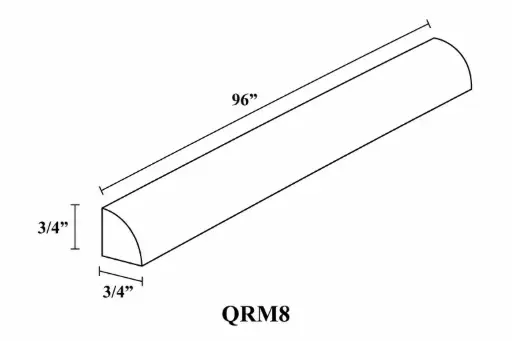[SC_QR8] Quarter Round Molding